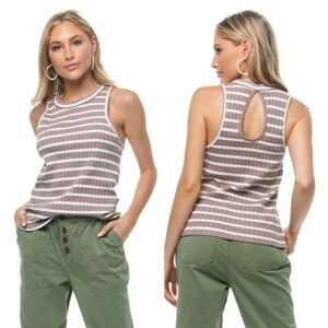 Free People Fired Up Striped Tank in Enchanted Moon